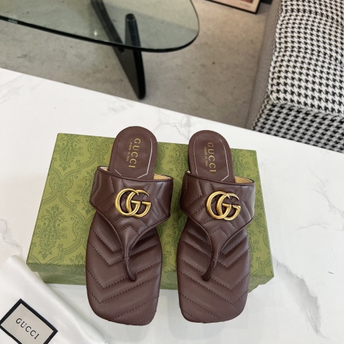 Replica Gucci Slippers For Women #1210201 $80.00 USD for Wholesale