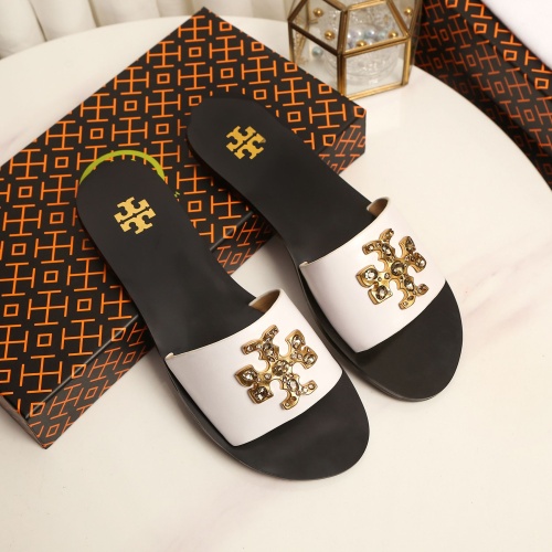 Replica Tory Burch TB Slippers For Women #1210209 $92.00 USD for Wholesale