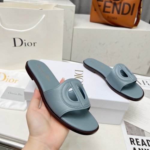 Replica Christian Dior Slippers For Women #1210256 $82.00 USD for Wholesale