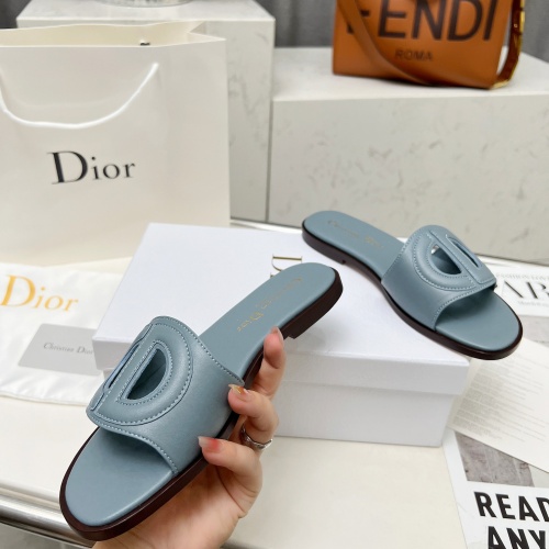 Replica Christian Dior Slippers For Women #1210256 $82.00 USD for Wholesale