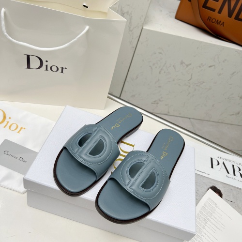 Replica Christian Dior Slippers For Women #1210256 $82.00 USD for Wholesale