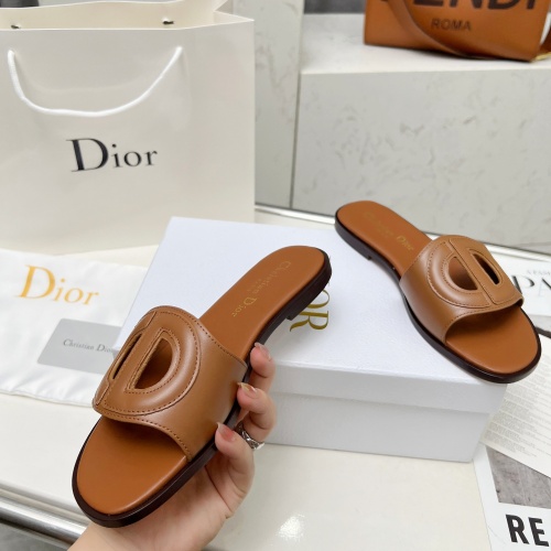 Replica Christian Dior Slippers For Women #1210262 $82.00 USD for Wholesale