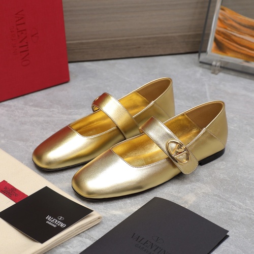 Wholesale Valentino Flat Shoes For Women #1210334 $108.00 USD, Wholesale Quality Replica Valentino Flat Shoes