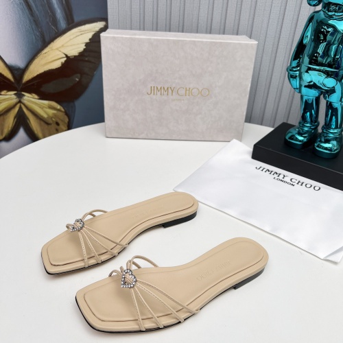 Replica Jimmy Choo Slippers For Women #1210377 $98.00 USD for Wholesale