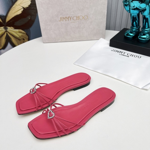 Replica Jimmy Choo Slippers For Women #1210378 $98.00 USD for Wholesale