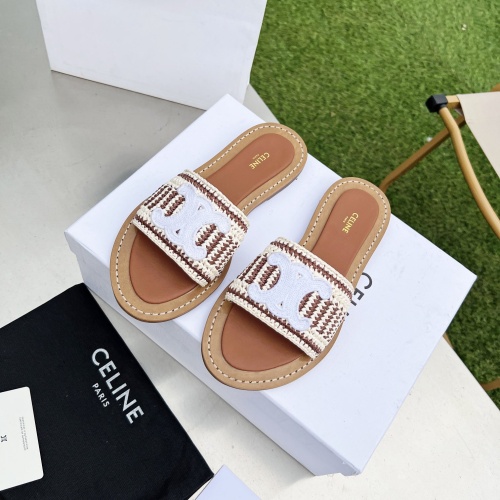 Wholesale Celine Slippers For Women #1210389 $85.00 USD, Wholesale Quality Replica Celine Slippers