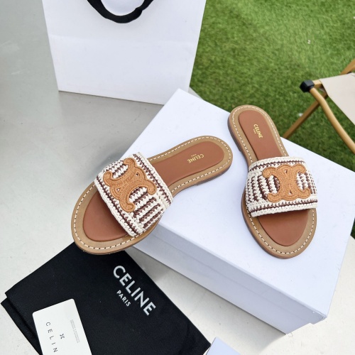 Replica Celine Slippers For Women #1210390 $85.00 USD for Wholesale