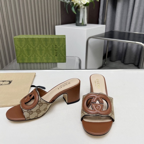 Replica Gucci Slippers For Women #1210407 $85.00 USD for Wholesale