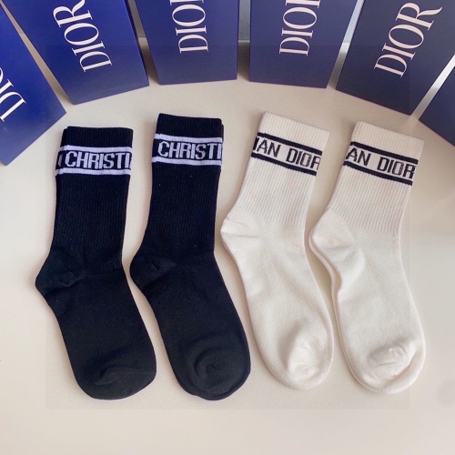 Replica Christian Dior Socks #1210449 $29.00 USD for Wholesale