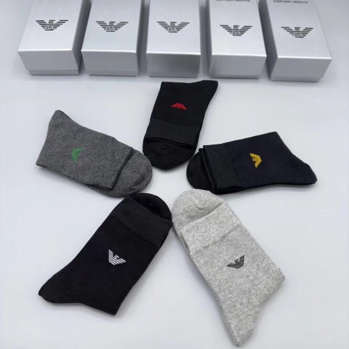 Replica Armani Socks #1210463 $29.00 USD for Wholesale