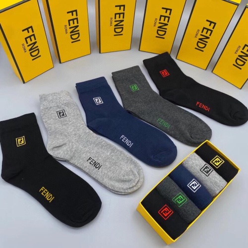 Replica Fendi Socks #1210465 $29.00 USD for Wholesale