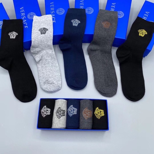 Wholesale Versace Socks #1210467 $29.00 USD, Wholesale Quality Replica Versace Socks