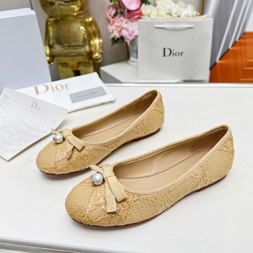 Wholesale Christian Dior Flat Shoes For Women #1210497 $96.00 USD, Wholesale Quality Replica Christian Dior Flat Shoes