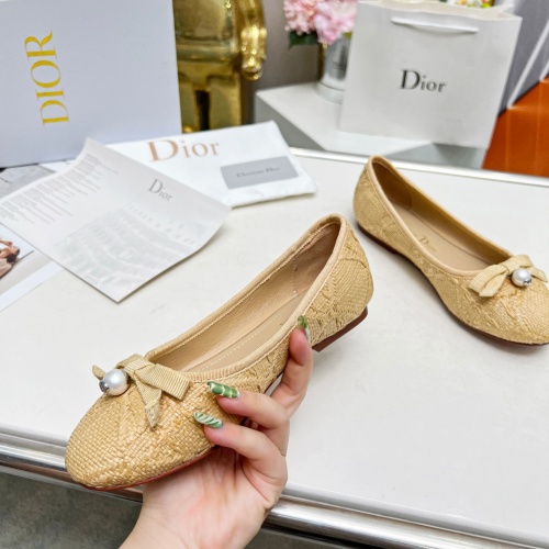 Replica Christian Dior Flat Shoes For Women #1210497 $96.00 USD for Wholesale