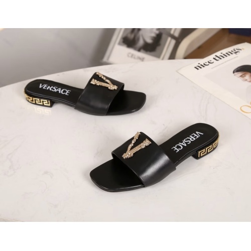 Replica Versace Slippers For Women #1210514 $80.00 USD for Wholesale