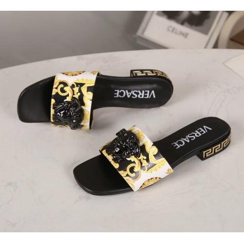 Replica Versace Slippers For Women #1210515 $80.00 USD for Wholesale