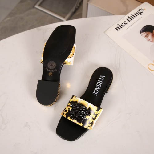 Replica Versace Slippers For Women #1210515 $80.00 USD for Wholesale