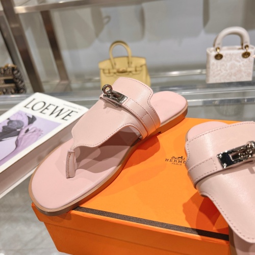 Replica Hermes Slippers For Women #1210535 $82.00 USD for Wholesale