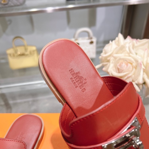 Replica Hermes Slippers For Women #1210536 $82.00 USD for Wholesale