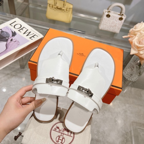 Replica Hermes Slippers For Women #1210538 $82.00 USD for Wholesale