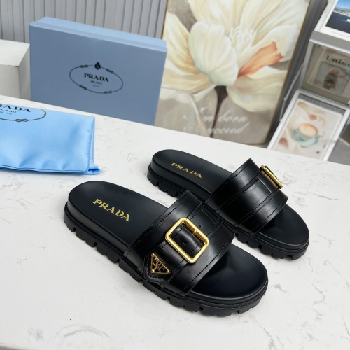 Replica Prada Slippers For Women #1210606 $85.00 USD for Wholesale