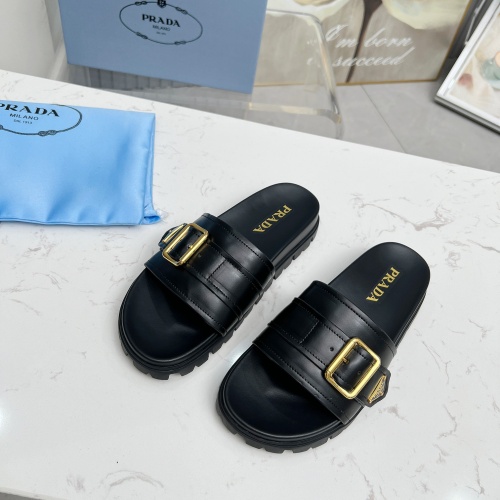 Replica Prada Slippers For Women #1210606 $85.00 USD for Wholesale