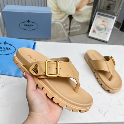 Replica Prada Slippers For Women #1210610 $85.00 USD for Wholesale