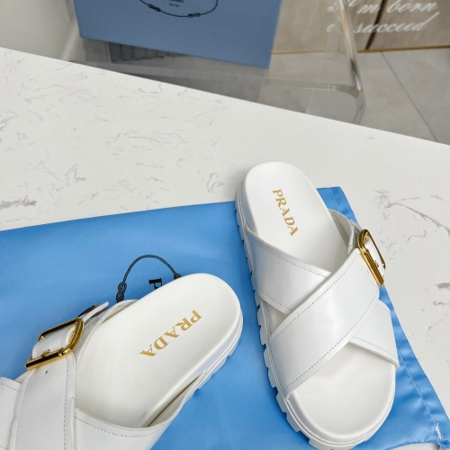 Replica Prada Slippers For Women #1210611 $85.00 USD for Wholesale