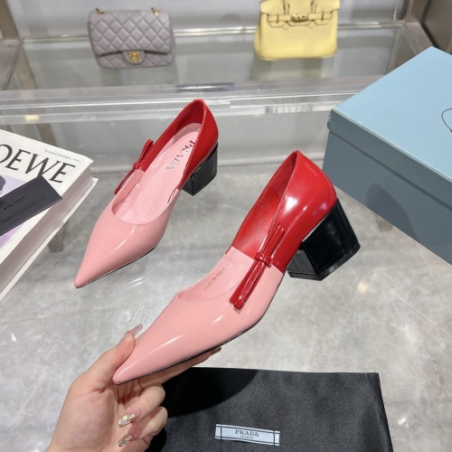 Wholesale Prada High-heeled Shoes For Women #1210644 $112.00 USD, Wholesale Quality Replica Prada High-heeled Shoes