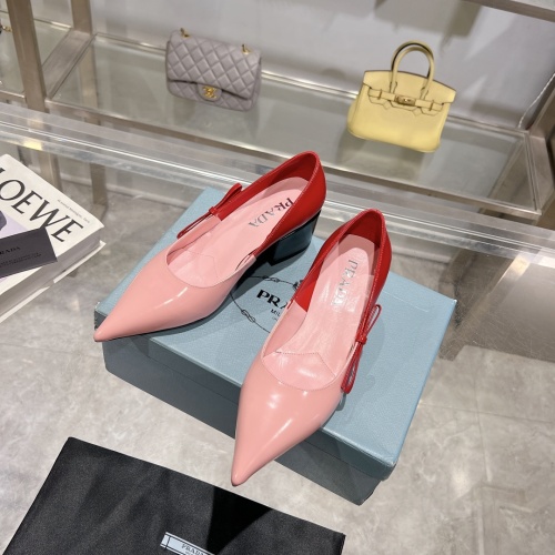 Replica Prada High-heeled Shoes For Women #1210644 $112.00 USD for Wholesale