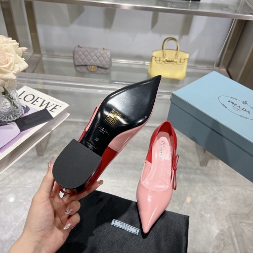 Replica Prada High-heeled Shoes For Women #1210644 $112.00 USD for Wholesale