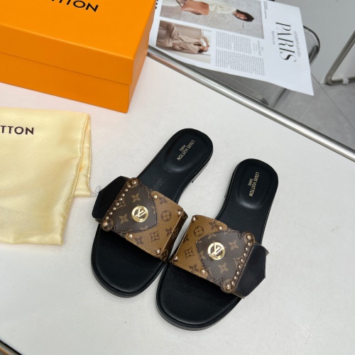 Wholesale Louis Vuitton Slippers For Women #1210645 $85.00 USD, Wholesale Quality Replica Louis Vuitton Slippers