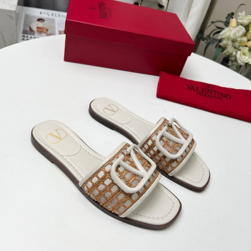 Replica Valentino Slippers For Women #1210665 $82.00 USD for Wholesale