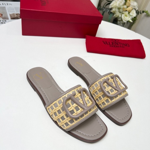 Replica Valentino Slippers For Women #1210666 $82.00 USD for Wholesale