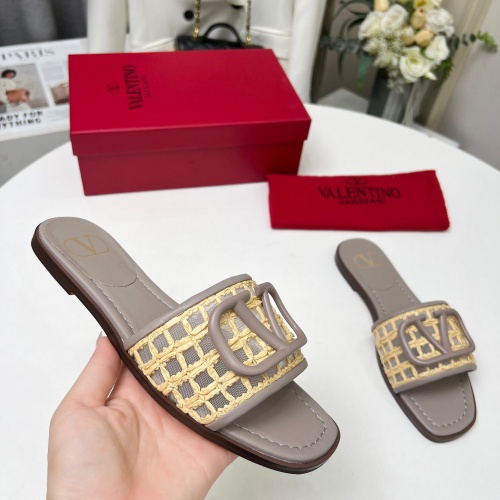 Replica Valentino Slippers For Women #1210666 $82.00 USD for Wholesale