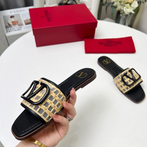 Replica Valentino Slippers For Women #1210669 $82.00 USD for Wholesale