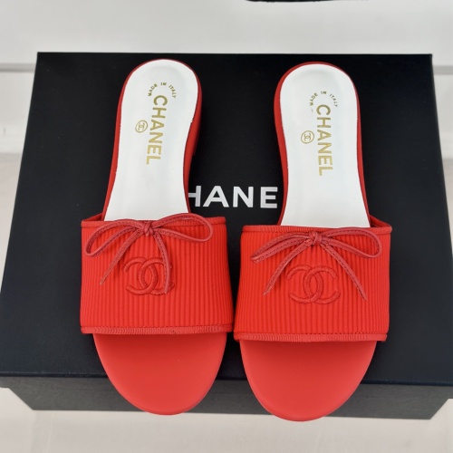 Wholesale Chanel Slippers For Women #1210764 $92.00 USD, Wholesale Quality Replica Chanel Slippers