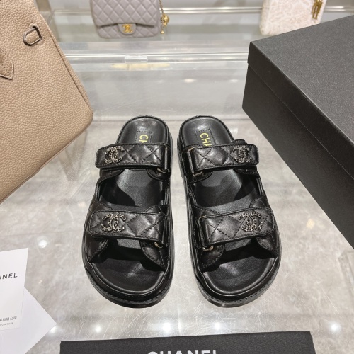 Wholesale Chanel Slippers For Women #1210785 $112.00 USD, Wholesale Quality Replica Chanel Slippers