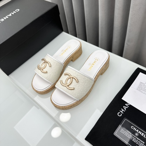 Wholesale Chanel Slippers For Women #1210805 $96.00 USD, Wholesale Quality Replica Chanel Slippers