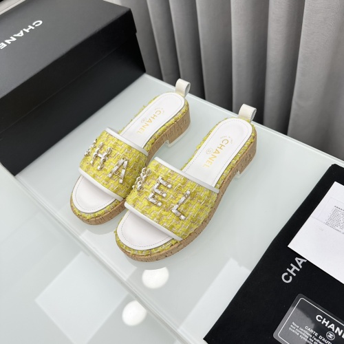 Wholesale Chanel Slippers For Women #1210814 $96.00 USD, Wholesale Quality Replica Chanel Slippers