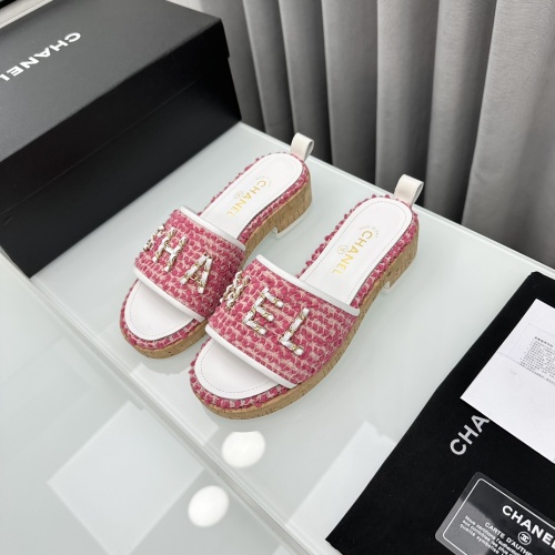 Wholesale Chanel Slippers For Women #1210815 $96.00 USD, Wholesale Quality Replica Chanel Slippers