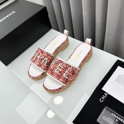 Wholesale Chanel Slippers For Women #1210818 $96.00 USD, Wholesale Quality Replica Chanel Slippers