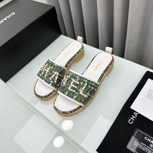 Wholesale Chanel Slippers For Women #1210819 $96.00 USD, Wholesale Quality Replica Chanel Slippers