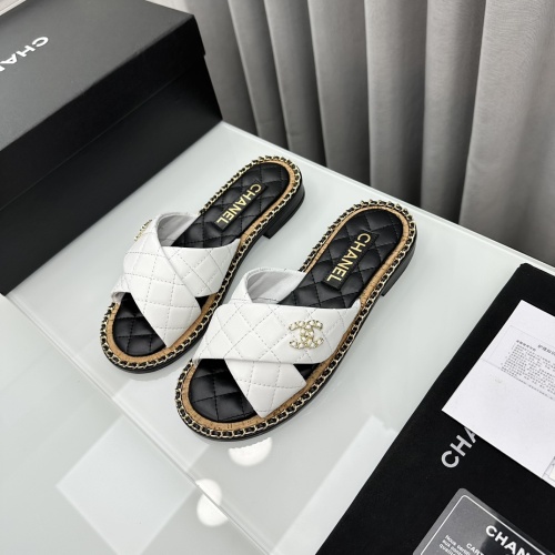 Wholesale Chanel Slippers For Women #1210833 $105.00 USD, Wholesale Quality Replica Chanel Slippers