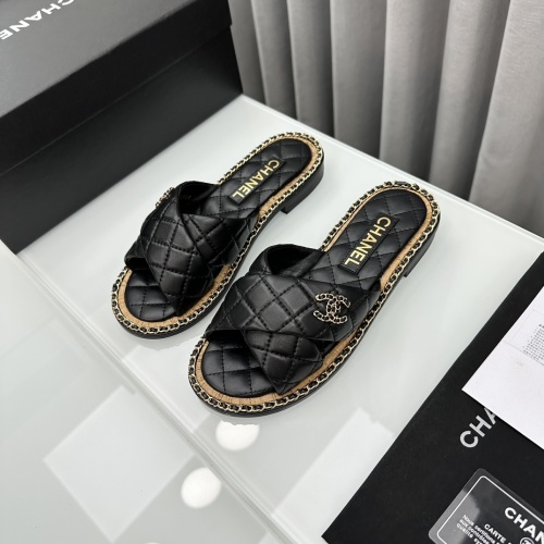 Wholesale Chanel Slippers For Women #1210834 $105.00 USD, Wholesale Quality Replica Chanel Slippers