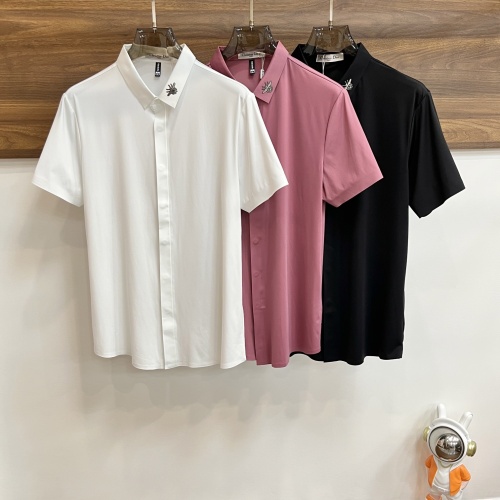 Replica Christian Dior Shirts Short Sleeved For Men #1210887 $76.00 USD for Wholesale