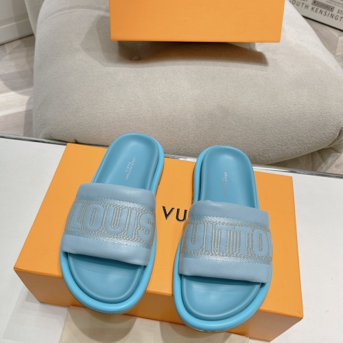 Wholesale Louis Vuitton Slippers For Women #1210986 $82.00 USD, Wholesale Quality Replica Louis Vuitton Slippers