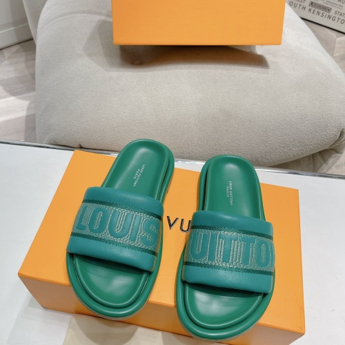 Wholesale Louis Vuitton Slippers For Women #1210989 $82.00 USD, Wholesale Quality Replica Louis Vuitton Slippers