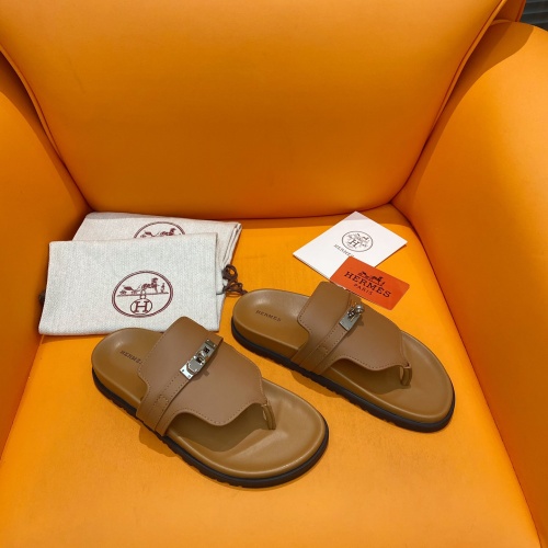 Replica Hermes Slippers For Women #1211005 $102.00 USD for Wholesale