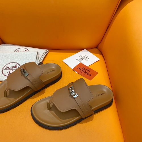 Replica Hermes Slippers For Women #1211005 $102.00 USD for Wholesale